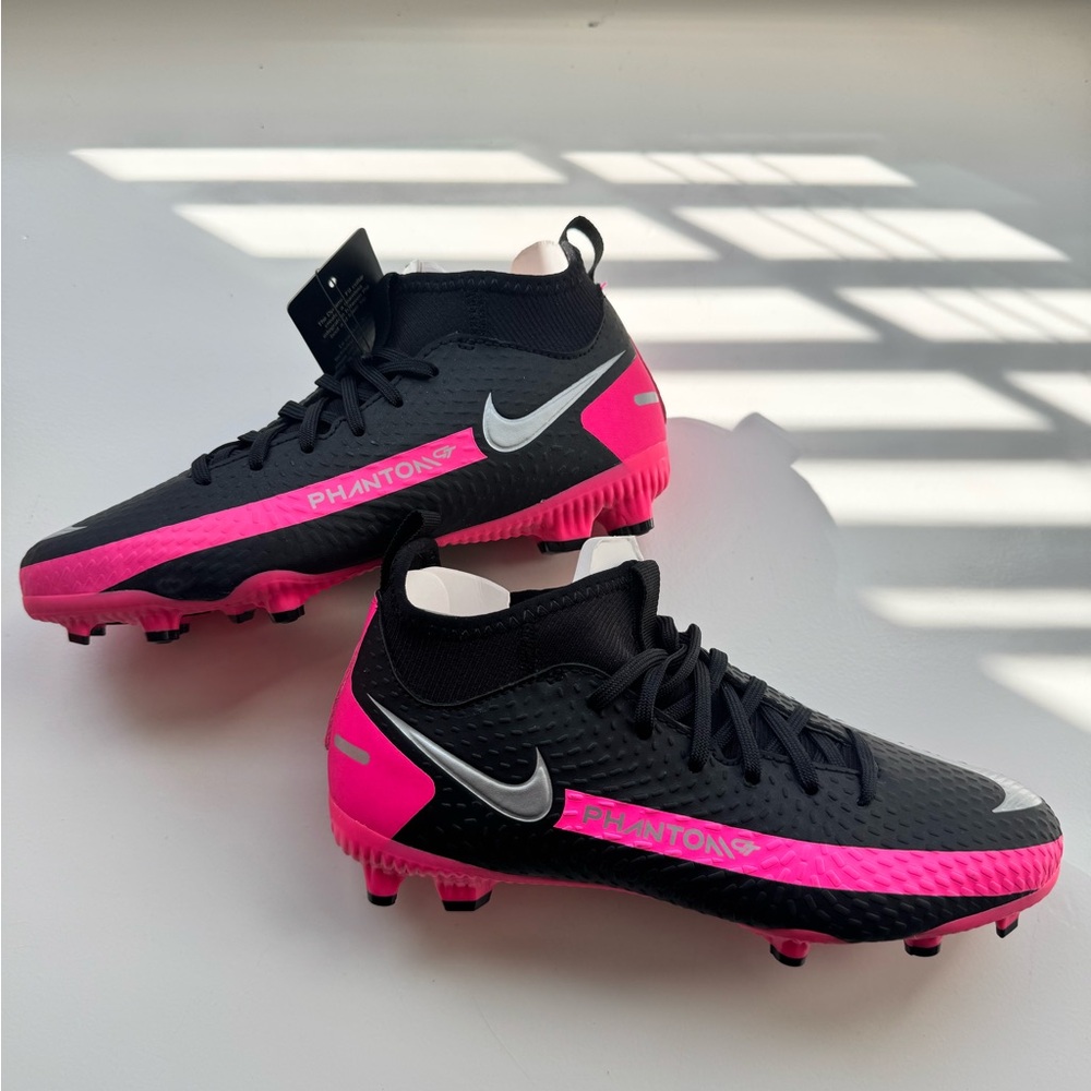 Nike JR Phantom GT Academy DF FG/MG - Black and Metallic Silver